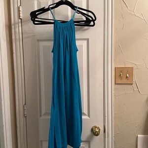 Blue Halter Dress